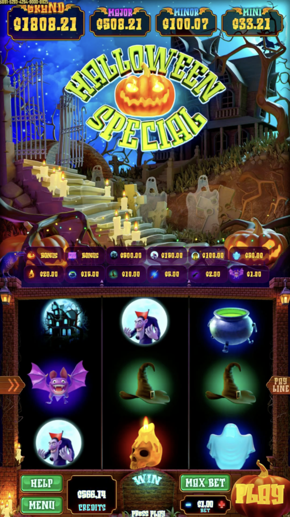 a close-up of a gaming machine