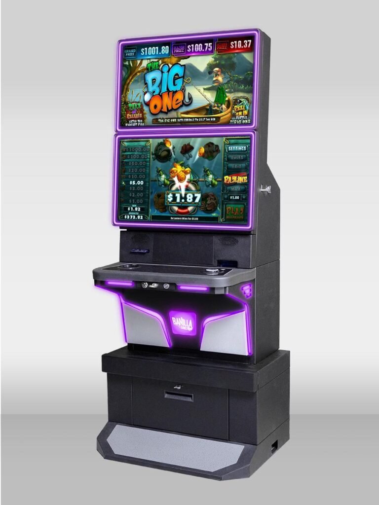 a close-up of a gaming machine