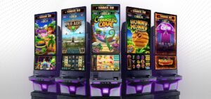 a close-up of a gaming machine