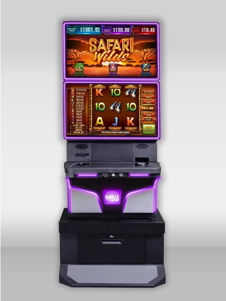 a close-up of a gaming machine