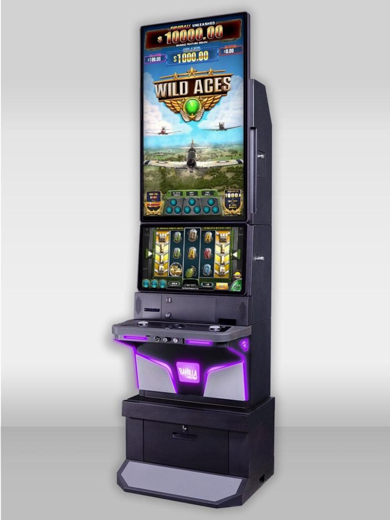 a close-up of a gaming machine